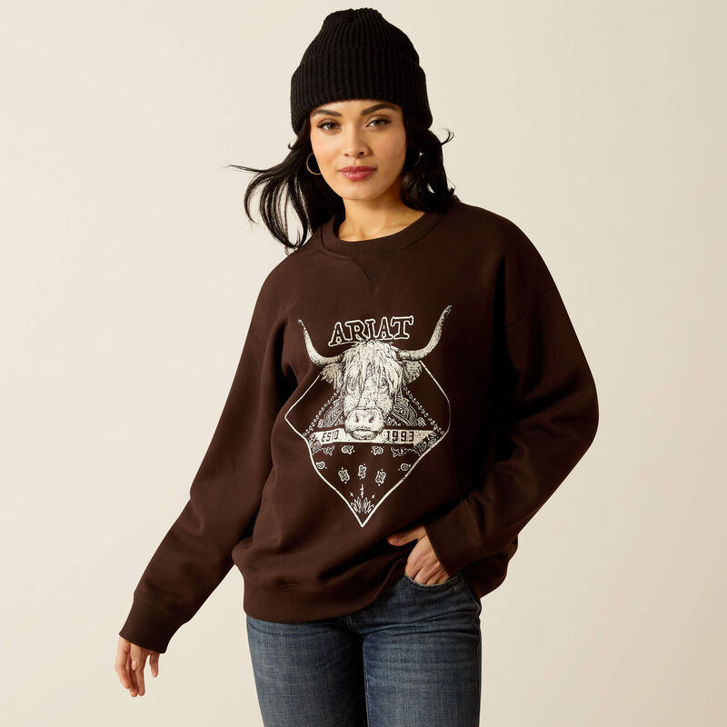 Taurus Oversized Crew Sweatshirt - 10053960