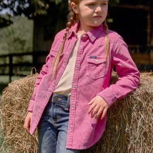 Girl's Corduroy Western Snap Shirt Jacket- 112355823