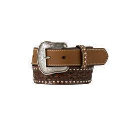 Nocona Youth Boys 1 1/4 Smooth Billet Nail Head Belt- N4442902