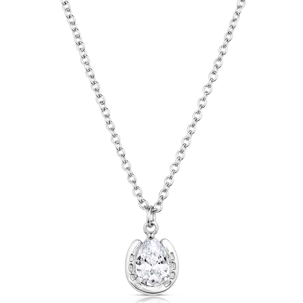 Lucky Trot Crystal Necklace - QNC5973