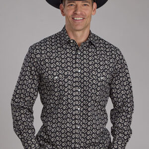 MENS L/S SHIRT SNAP PRINT 01-001-0019-1065