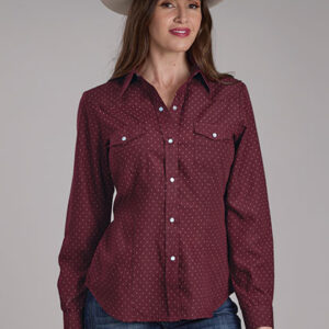 WOMENS L/S SHIRT SNAP PRINT - 01-050-0019-1066