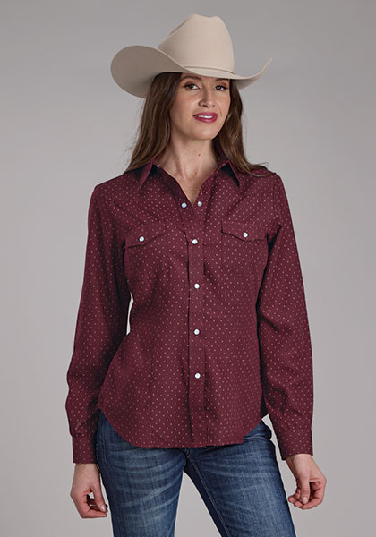 WOMENS L/S SHIRT SNAP PRINT - 01-050-0019-1066