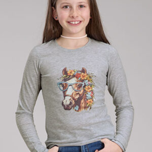 GIRLS KNIT 7-14 NOVELTY/APPLIQUE/EMBROIDERY PRINTED KNIT 03-009-0513-0115