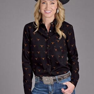 WOMENS L/S SHIRT STETSON PRINTS - 11-050-0590-1052