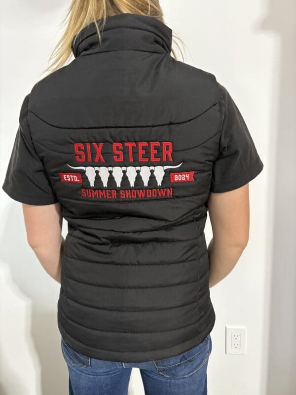 Custom vest embroidery