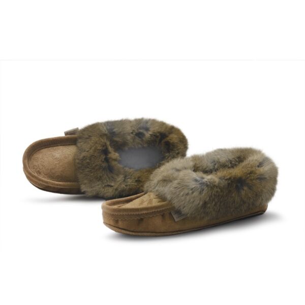 Laurentian Chief Slipper Fur Trim, orlon, padded sole - "6080-0426-41DKDKP