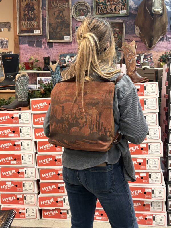 Red Dirt Hat Co. Ladies Convertible Backpack Bison 2422179442