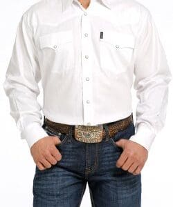 Cinch Men's Herringbone Western Snap Shirt - MTW1681002