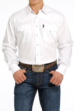 Cinch Men's Herringbone Western Snap Shirt - MTW1681002