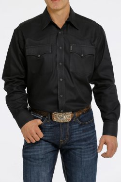 Men's Herringbone Western Snap Shirt - MTW1681003