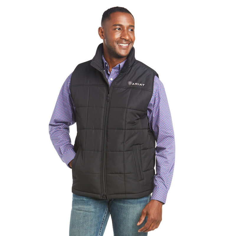 mens black insulated vest