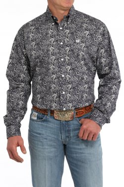 cinch mens paisley shirt