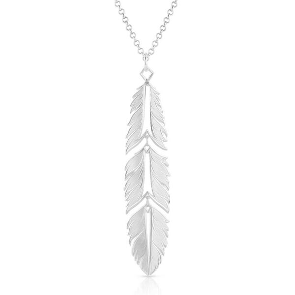 Montana Silversmiths Freedom Feather American Made Necklace - AMNC5459