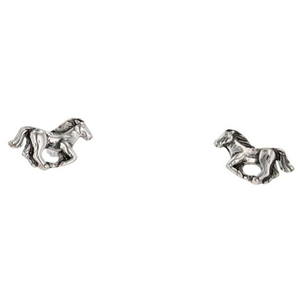 Montana Silversmiths Running Horses Attitude Earrings - AER5744