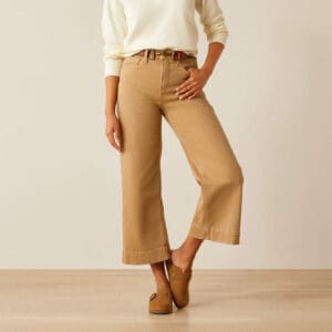 Ultra High Rise Countryside Wide Leg Crop Jeans - 10060878