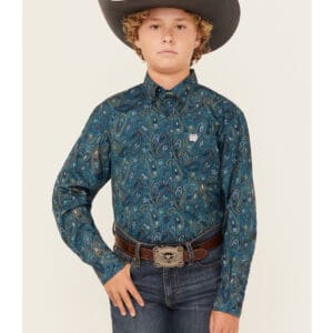 Cinch boys youth western shirt