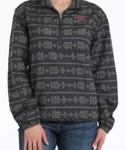 Women's Southwestern Print 1/2 Zip Windbreaker