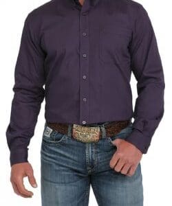 Cinch Men's Modern Fit Solid Button-Down Western Shirt - MTW1347125