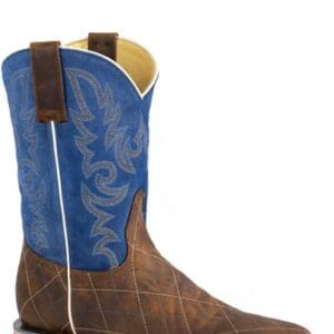 Men's Roper Oily Brown/Blue Top Boot - 09-020-9992-0417