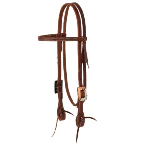 Weaver Browband Headstall with Copper/Silver Buckles - 10010-00-29