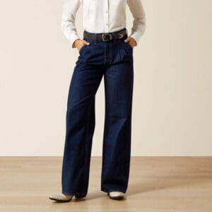 Ariat ladies dark wash wide leg