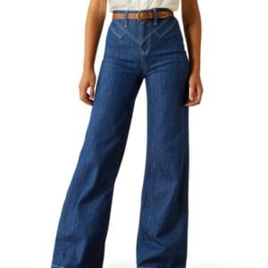 Ariat Women's Rinse Ultra High Rise Westie Yoke Wide Jean - 10061392