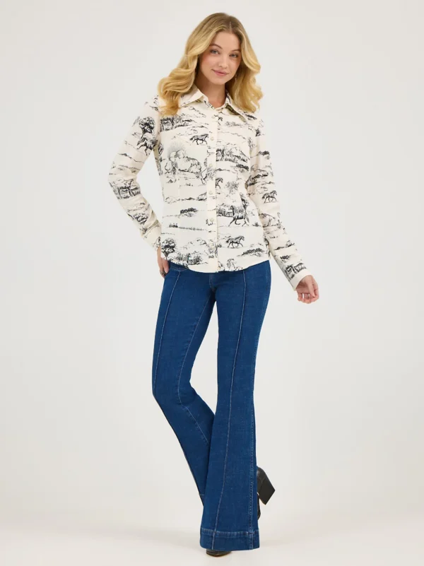Wrangler x Lainey Wilson Country Toile Western Snap Shirt - 112368256 - Image 2