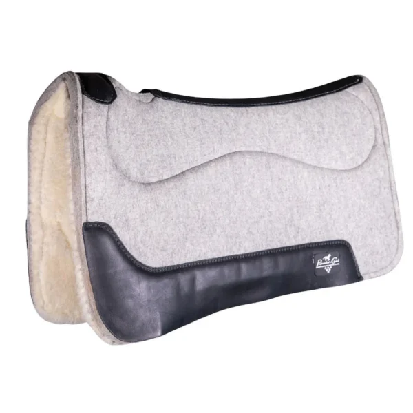 Professionals Choice Precision Relief Deluxe Felt Barrel Saddle Pad - PRFBD