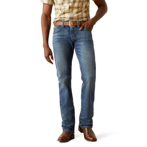 Ariat Mens M7 Slim Travis Straight Jeans Heath - 10061398