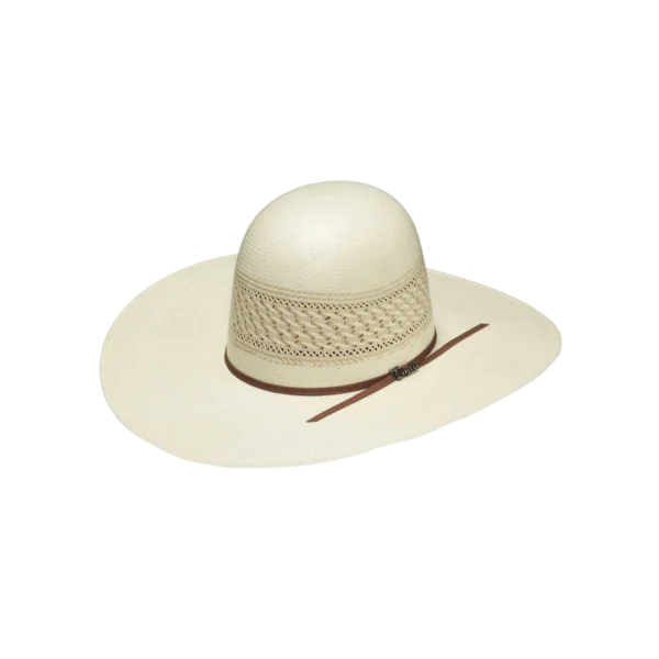 Open Crown straw cowboy hat