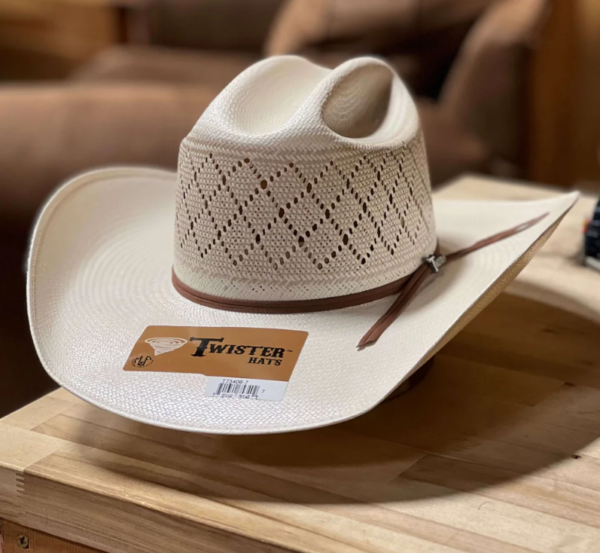Twister | 30X Shantung 4 1/4" Cattleman's Straw Cowboy Hat T73406