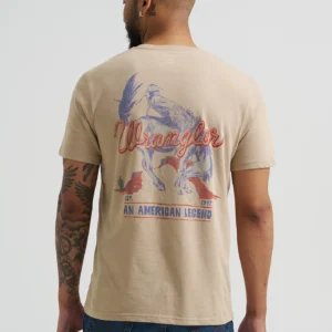 Men's Wrangler Bucking Cowboy Back Graphic T-Shirt