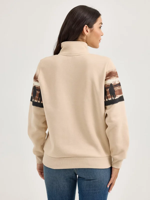 Women's Western Quarter Zip Sweatshirt