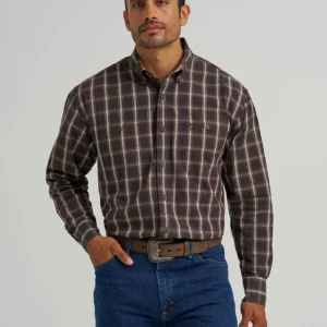 Wrangler® George Strait™ Long Sleeve Button Down Two Pocket Shirt - 112368208