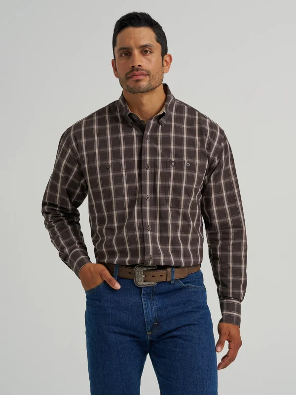 Wrangler® George Strait™ Long Sleeve Button Down Two Pocket Shirt - 112368208