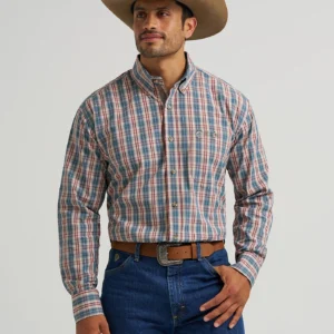 Wrangler® George Strait™ Long Sleeve Button Down One Pocket Shirt - 112368226