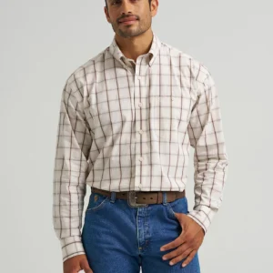 Wrangler® George Strait™ Long Sleeve Button Down One Pocket Shirt - 112368227