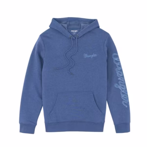 Wrangler Men's Dark Denim Logo Hoodie