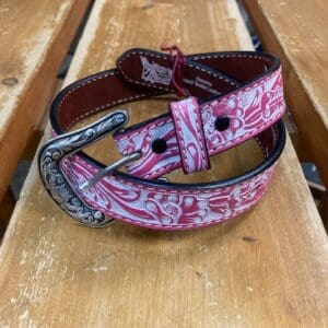 PINK LEATHER BELT - D130004730