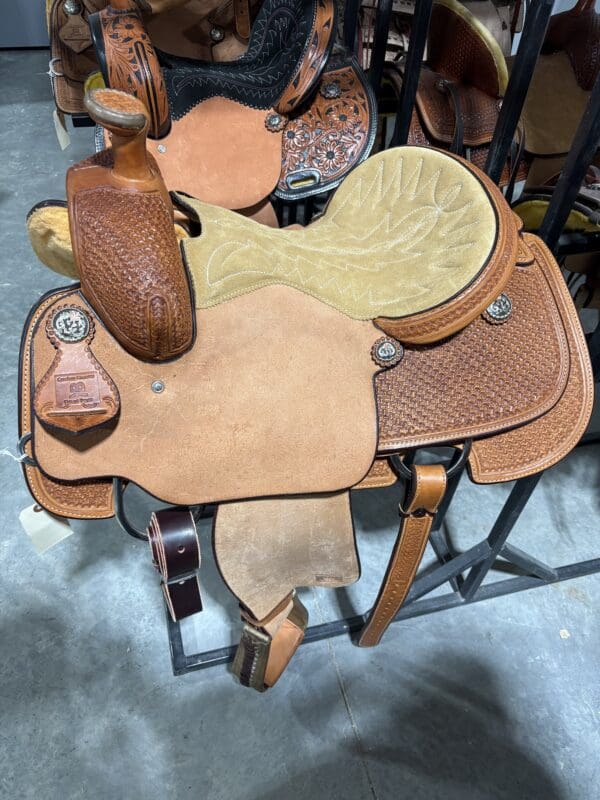 15" Team Roping Saddle with an OY Tree
