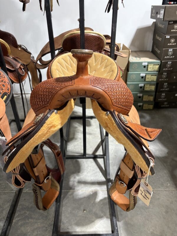 15" Team Roping Saddle with an OY Tree