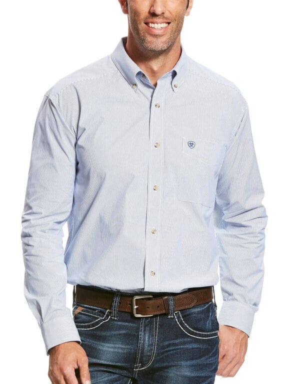 ARIAT STRIPE BUTTON DOWN SHIRT - 10023597