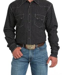 cinch mens long sleeve shirt