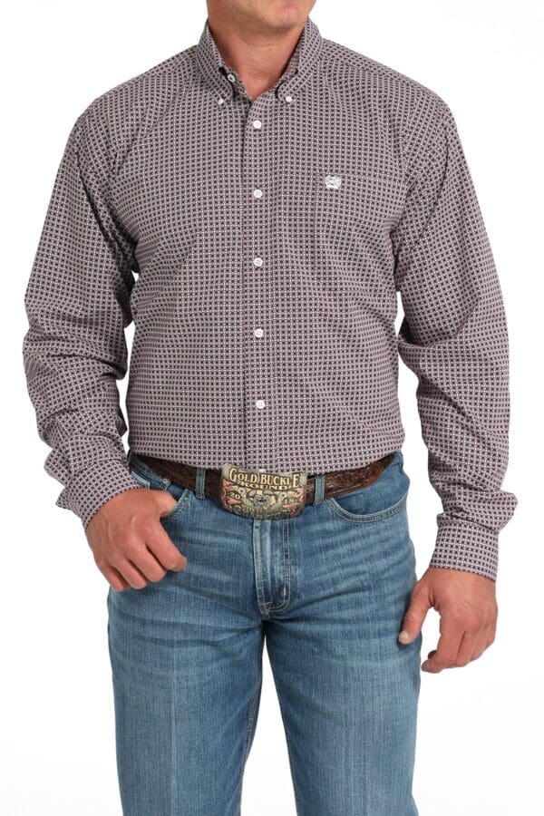 GEOMETRIC PRINT SHIRT - MTW1105919