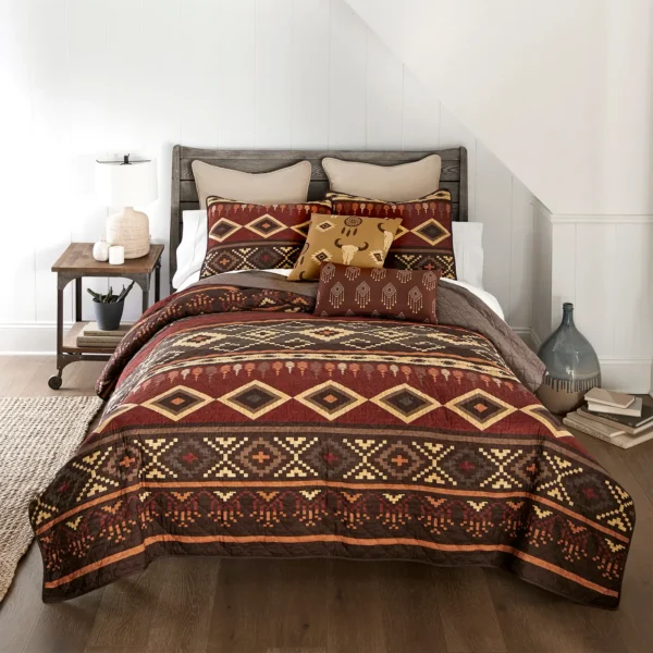 Donna Sharp Western Tapestry 3PC Quilted Bedding Set