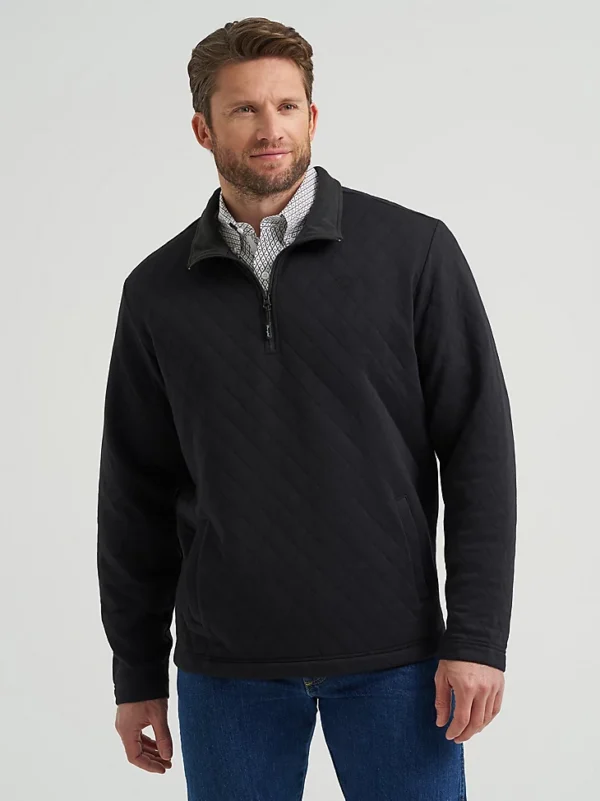 Men's George Strait Quarter-Zip Quilted Pullover