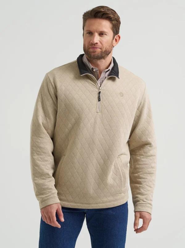 Men's George Strait Quarter-Zip Quilted Pullover