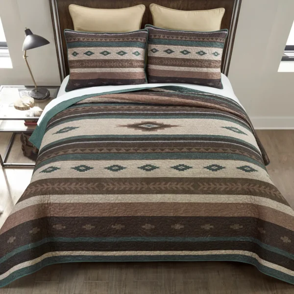 King Donna Sharp Sierra Vista 3PC Quilt Set
