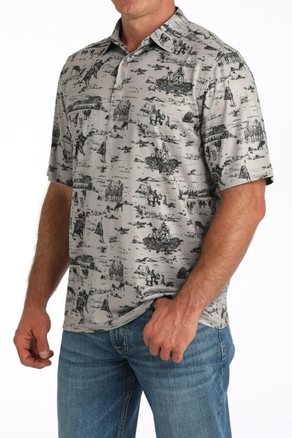 Men's Western Print Arena Flex T-Shirt - MTK1863049